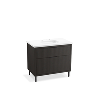  Spacity 31" to 44" Bathroom Vanity - Dark Steel