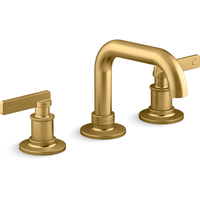  Castia by Studio McGee 8'' Widespread Bathroom Faucet - Vibrant Brushed Moderne Brass