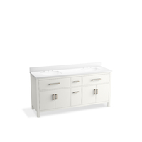  Kresla Over 45" Bathroom Vanity - White