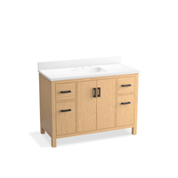  Kresla Over 45" Bathroom Vanity - Weathered Oak
