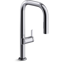  Components Pull-Out Spray Kitchen Faucet - Polished Chrome