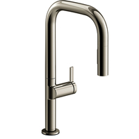  Components Pull-Out Spray Kitchen Faucet - Vibrant Polished Nickel