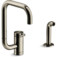  Components Single Handle Kitchen Faucet - Vibrant Polished Nickel