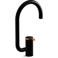  Components Single-Hole Bar Faucet - Matte Black / Moderne Brass