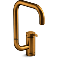  Components Single-Hole Bar Faucet - Vibrant Brushed Moderne Brass