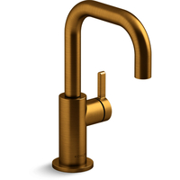  Components Beverage Faucet Kitchen Faucet - Vibrant Brushed Moderne Brass