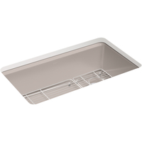  Riverby White/Color Single Bowl - Cast Iron Kitchen Sink - Truffle