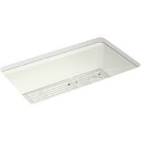  Riverby White/Color Single Bowl - Cast Iron Kitchen Sink - Dune