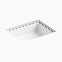  Verticyl Undermount Style Bathroom Sink - White