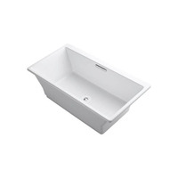  Reve Unique Size Soaking Tub - White