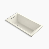  UnderScore VibrAcoustic 60'' x 30'' Soaking Tub - Biscuit
