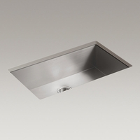  Vault Stainless Steel Undermount - Single Bowl Kitchen Sink - Stainless Steel