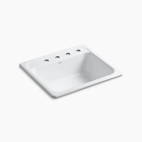  Mayfield White/Color Single Bowl Kitchen Sink - White