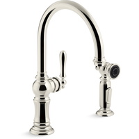  Artifacts Single Handle Kitchen Faucet - Vibrant Polished Nickel