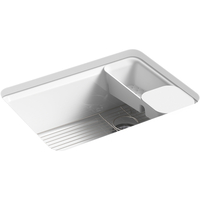  Riverby White/Color Undermount - Single Bowl Kitchen Sink - White