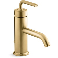  Purist Single Hole Bathroom Faucet - Vibrant Brushed Moderne Brass