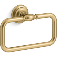  Artifacts Towel Ring Bathroom Accessory - Vibrant Brushed Moderne Brass