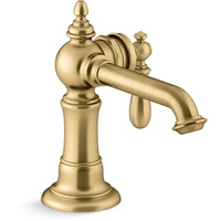  Artifacts Single Hole Bathroom Faucet - Vibrant Brushed Moderne Brass
