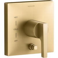  Honesty Non-Thermostatic Valve Trim Trim Kit - Vibrant Brushed Moderne Brass