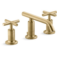  Purist 8'' Widespread Bathroom Faucet - Vibrant Brushed Moderne Brass