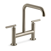 Two Handle Kitchen Faucet 2 Hole