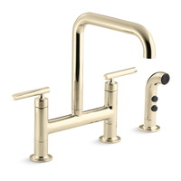  Purist Two-Handle Kitchen Faucet - Vibrant French Gold