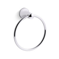 Tempered Towel Ring Bathroom Accessory - Polished Chrome