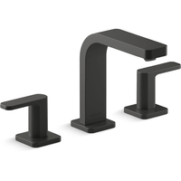  Parallel 8'' Widespread Bathroom Faucet - Matte Black