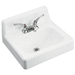 Kohler K2861-0 White Wall Hung Bathroom Sink