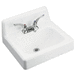 Kohler K2863-0 White Wall Hung Bathroom Sink