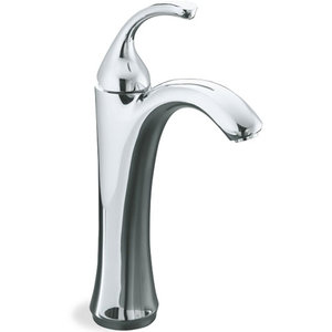 K10217-4-CP Forte Sculpted Vessel Filler Bathroom Faucet - Polished Chrome