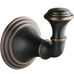 K10555-2BZ Devonshire Robe Hook Bathroom Accessory - Oil-Rubbed Bronze