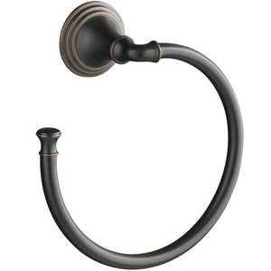 K10557-2BZ Devonshire Towel Ring Bathroom Accessory - Oil-Rubbed Bronze