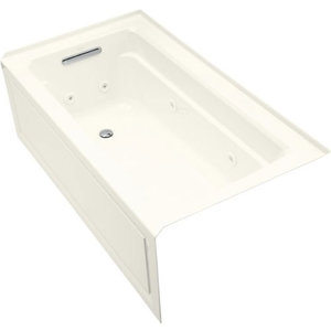 K1122-LAW-96 Archer 60'' x 32'' Whirlpool Bath - Biscuit K1122-LAW-96 Archer 60'' x 32'' Whirlpool Bath - Biscuit