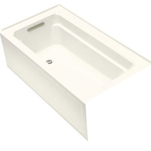 K1123-LA-96 Archer 60'' x 32'' Soaking Tub - Biscuit K1123-LA-96 Archer 60'' x 32'' Soaking Tub - Biscuit