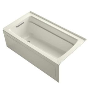 K1123-LAW-96 Archer 60'' x 32'' Soaking Tub - Biscuit K1123-LAW-96 Archer 60'' x 32'' Soaking Tub - Biscuit