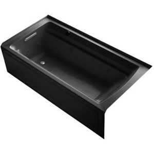 K1124-LAW-7 Archer 72"x 36" Whirlpool Bath - Black