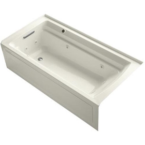 K1124-LAW-96 Archer 72"x 36" Whirlpool Bath - Biscuit