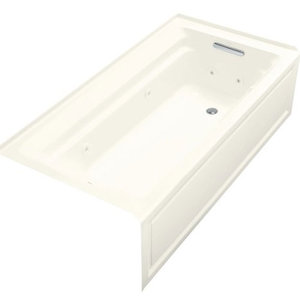 K1124-RA-96 Archer 72"x 36" Whirlpool Bath - Biscuit