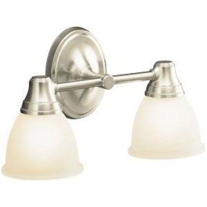 K11366-BN Forte 2 Bulb Bathroom Lighting - Vibrant Brushed Nickel