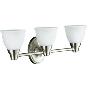 K11367-BN Forte 3 Bulb Bathroom Lighting - Vibrant Brushed Nickel