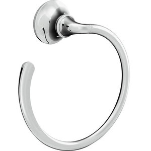 K11377-CP Forte Sculpted Towel Ring Bathroom Accessory - Polished Chrome