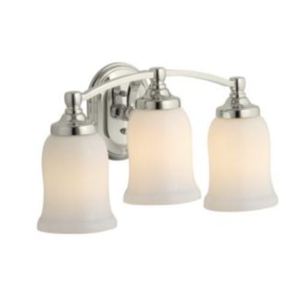 K11423-SN Bancroft 3 Bulb Bathroom Lighting - Vibrant Polished Nickel