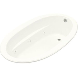 K1164-CB-0 Sunward 72" x 42" Whirlpool Bath - White