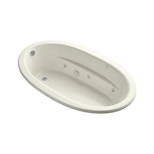 K1164-S1-96 Sunward 72" x 42" Whirlpool Bath - Biscuit