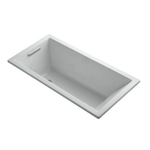 K1167-VB-95 UnderScore VibrAcoustic 60'' x 30'' Soaking Tub - Ice Grey