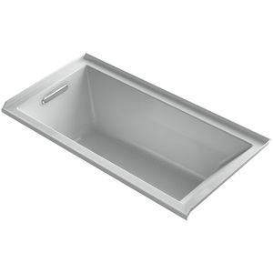 K1167-VBLW-95 UnderScore VibrAcoustic 60'' x 30'' Soaking Tub - Ice Grey K1167-VBLW-95 UnderScore VibrAcoustic 60'' x 30'' Soaking Tub - Ice Grey
