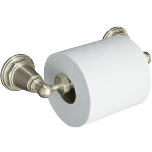 K13114-BN Pinstripe Paper Holder Bathroom Accessory - Vibrant Brushed Nickel