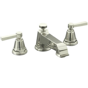 KT131404ASN/K301K Pinstripe Pure Deck Mount Tub Faucet - Vibrant Polished Nickel