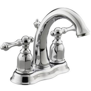 K13490-4-CP Kelston 4'' Centerset Bathroom Faucet - Polished Chrome